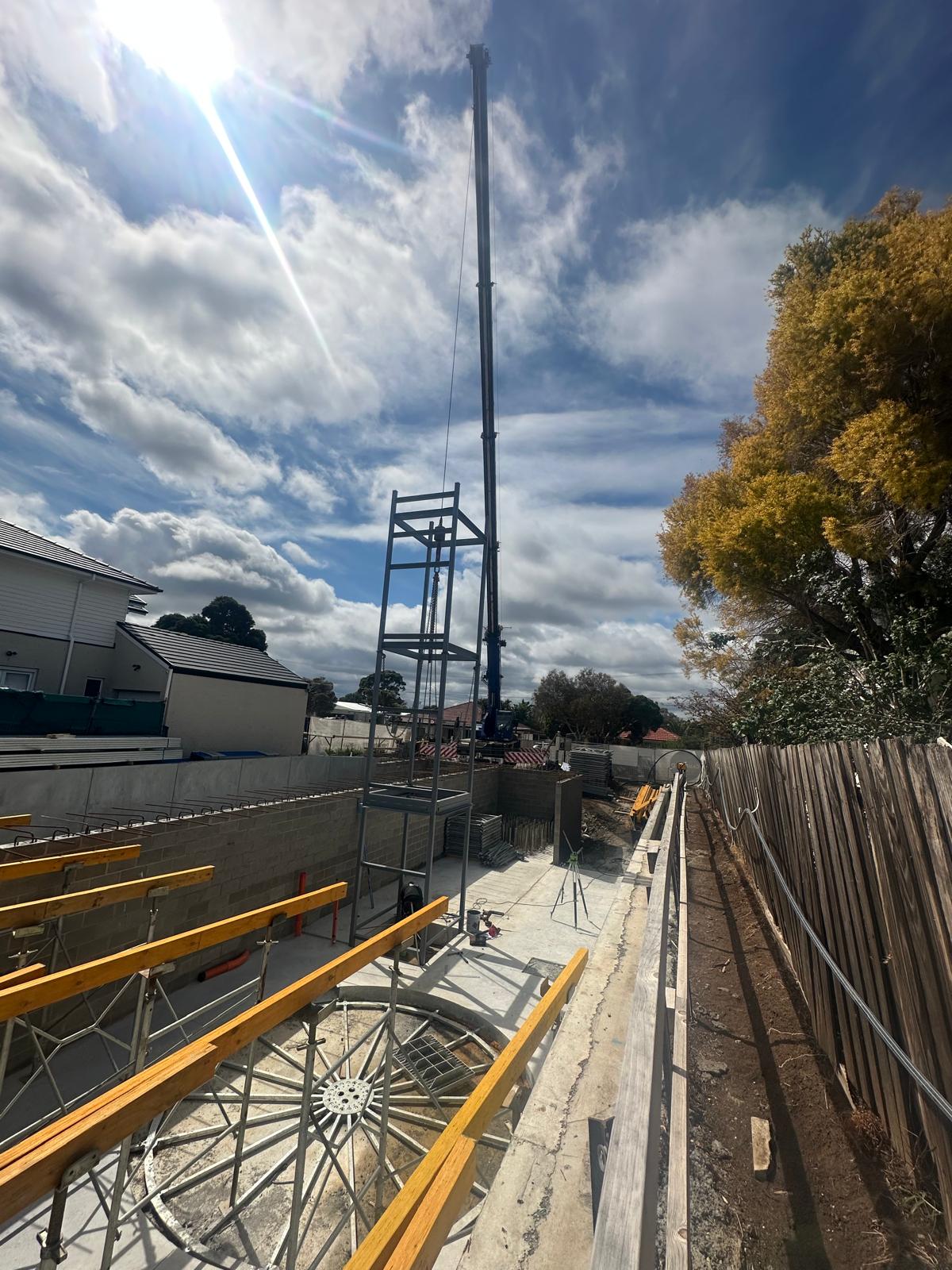 Crane Lift on Site